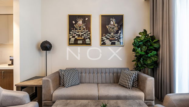 Stylish 2 Beds in Forte Tower I Downtown - Foto 4, Zona de estar