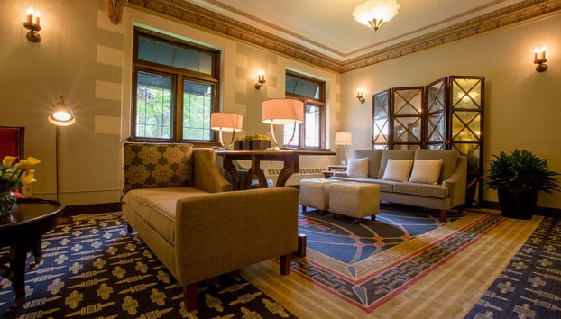 Zona de estar del vestíbulo