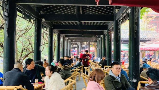 We'll stop at a café to try some local tea