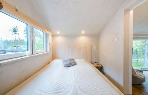 Domek lubiana180 WABI SABI w lesie jacuzzi sauna kominek - drewno w cenie pobytu - nad jeziorem Kaszuby pieski tylko do 10kg za dodatkową opłatą - Foto 36