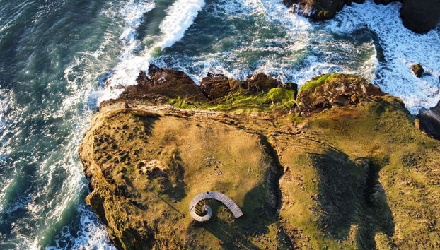 Vista aerea del Muelle del Tiempo