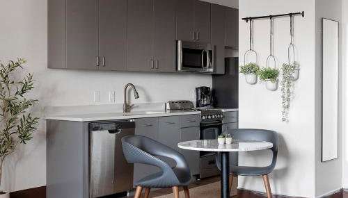 Downtown Loft no 307 - Photo 5, stove, dishwasher
