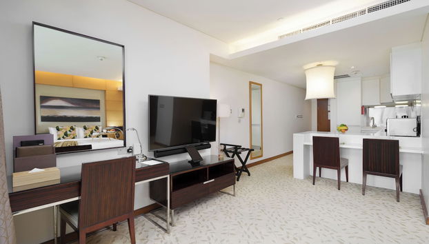 Maison Privee - Fabulous Studio w/ Direct Burj Khalifa Views - Foto 5, Zona de estar