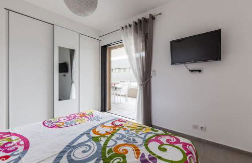 T2 d'exception 100m plage terrasse vue mer et montagnes - Foto 25