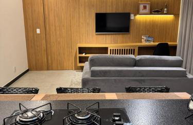 Flat confortável, a 200 metros da praia com estacionamento - Foto 19