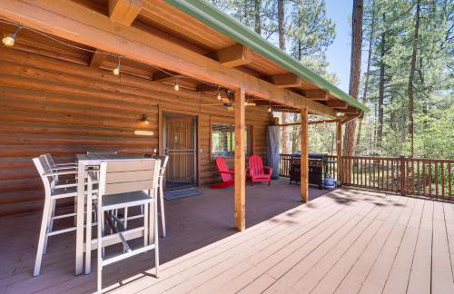 Covered Deck, Private Acreage Log Cabin in Pine - Foto 21
