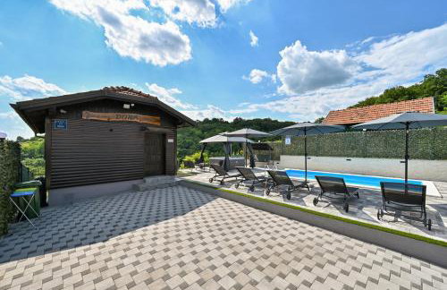 Holiday House Dora - Nice home with nice forest view and Outdoor swimming pool, Whirlpool-Jacuzzi, Sauna, 2 bedrooms and WiFi - Foto 12