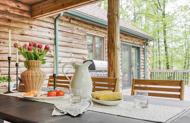Half Moon by Avantstay 4BR Cabin w/ Large Deck & Yard w/ Patio & Outdoor Dining - Foto 25