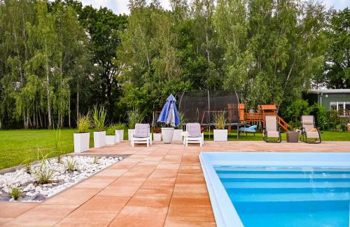 Nowy domek z podgrzewanym basenem na wyłączność - Foto 40