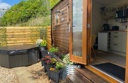 Cosy Shepherds Hut, heating, Hot Tub, WiFi and magnificent view - Foto 15