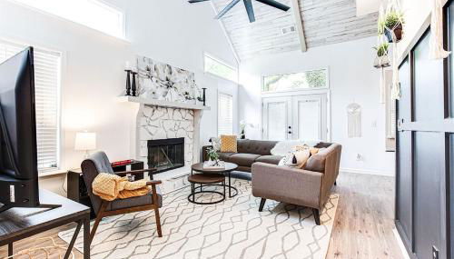 Scandi Chic-mins to KSU, Sleeps 5, wKing, pet friendly - Foto 4