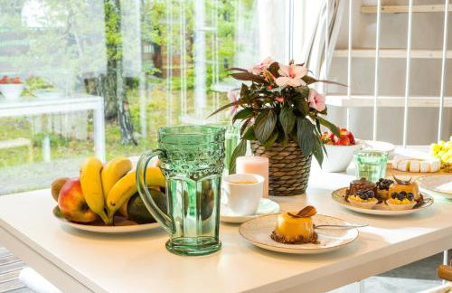 Domek lubiana180 WABI SABI w lesie jacuzzi sauna kominek - drewno w cenie pobytu - nad jeziorem Kaszuby pieski tylko do 10kg za dodatkową opłatą - Foto 71