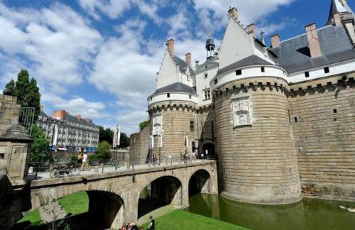 Grande chambre indépendante, charme, calme sur jardin, Nantes centre, accès privé par escalier de l'immeuble, sdb & wc privés, 10 minutes gare et palais des congrès - Foto 15