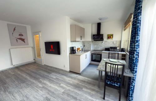 Ruhiges saniertes Apartment bei Hamburg Parkplatz Balkon WLAN - Foto 8