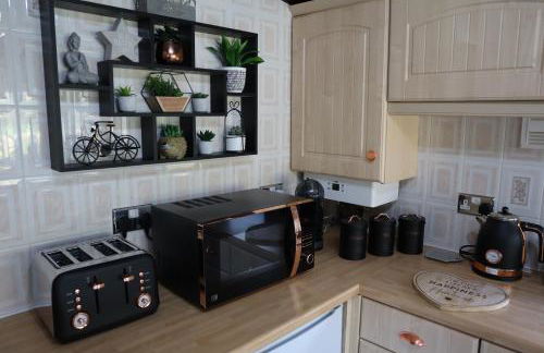 HEDDFAN, Luxury 3 bedroom timber lodge, Now with WiFi, Caer Beris Holiday Park, Builth Wells, SORRY NO TRADESMEN OR CONTRACTORS ALLOWED - Foto 9