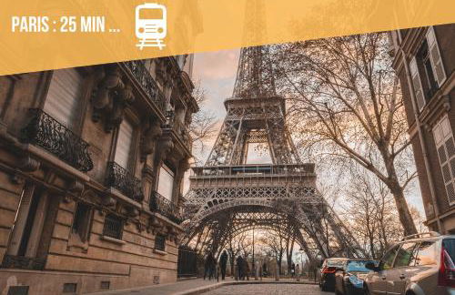 Terracotta Room - Proche Stade de France & CDG & Paris - Foto 34