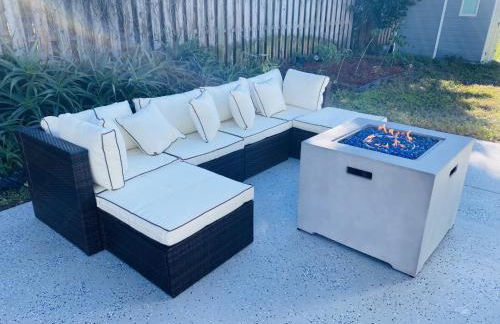 3 Bed 2 Ba Wifi Kitchen Walk to Beach FirePit - Foto 28