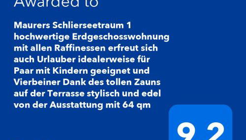 Maurers Schlierseetraum 1 hochwertige Erdgeschosswohnung mit allen Raffinessen erfreut sich auch Urlauber idealerweise für Paar mit Kindern geeignet und Vierbeiner Dank des tollen Zauns auf der Terrasse stylisch und edel von der Ausstattung mit 64 qm - Foto 3