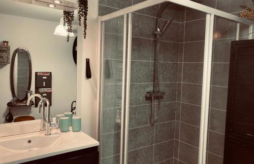 Studio neuf déco vintage face mer,terrasse ,jardin,wifi,parking sous-sol - Foto 4