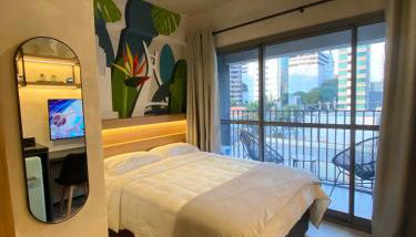 Studio 509 - Lindo studio ao lado do metro e shopping com Alexa - Foto 3