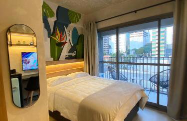 Studio 509 - Lindo studio ao lado do metro e shopping com Alexa - Foto 3