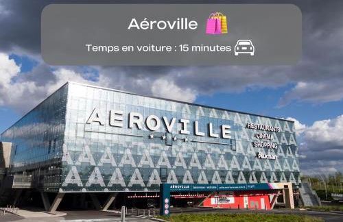 Detente et Confort, proche Gare RER D, CDG, Astérix - Foto 27