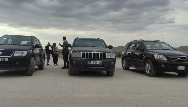 Le jeep del nostro tour in Cappadocia