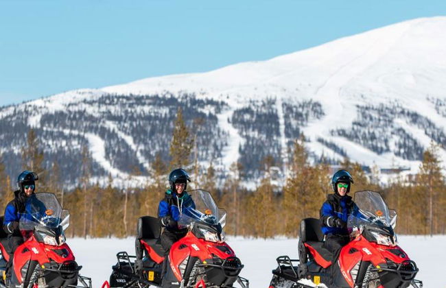 Escape to Wilderness: Full Day Snowmobile Safari - From Yllas - Photo 3