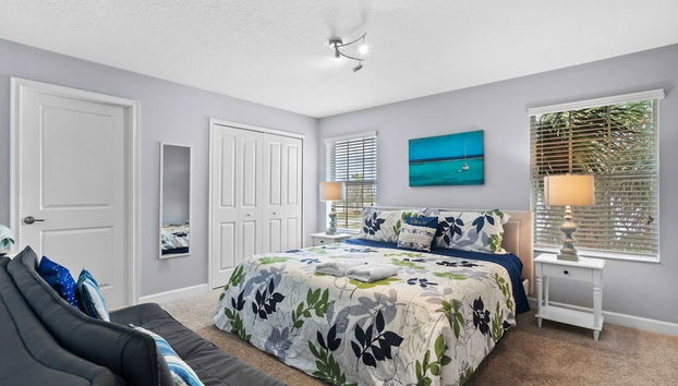 Disney Getaway Townhouse with Private Pool. Book Now SLR476 - Foto 5, Quarto