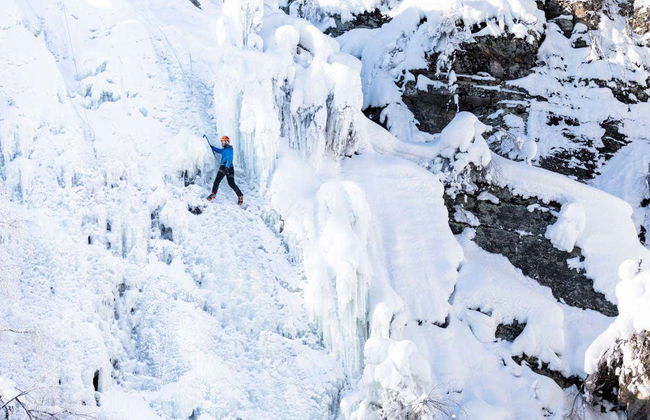Escalade sur glace à la cascade de Tajukangas - Photo 5