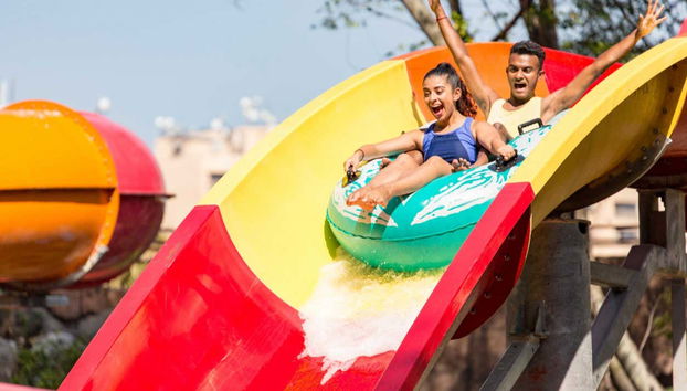 One of the park's slides