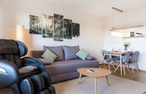 Relax-Apartments - Indoor-Pool - Sauna - Küche - kostenlos Parken - Balkon - teilweise Massagesessel - 85 Zoll Smart-TV - Foto 18