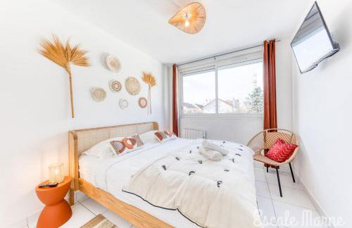 escale-marne fr - Savanna Loft - M8 Tour Eiffel - AC - Climatisation - Parking Gratuit - Free Luggage Storage - Consigne à Bagages Gratuite - 102 - Foto 14