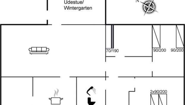 "Yrjö" - 1km from the sea - Foto 2, Floorplan