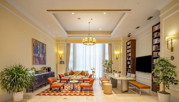 Zona de estar del vestíbulo