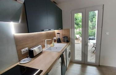 Villa 8 pers, 4 ch, jardin, clim 200m de la plage - Foto 8