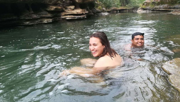 Swimming in the creek