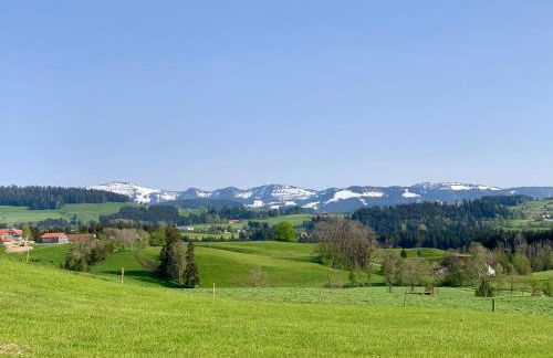 Lindners Hideaways - Bergnest Lodge - Bergblick Fewo 6 Pers Balkon Garten Hund Ski Unterkunft Luftkurort Oberreute nähe Buchenegger Wasserfälle Eistobel Bodensee - Foto 48