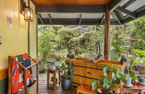 Volcano Tea House Cottage-SpaBath-HotTub-FirePlace - Foto 32