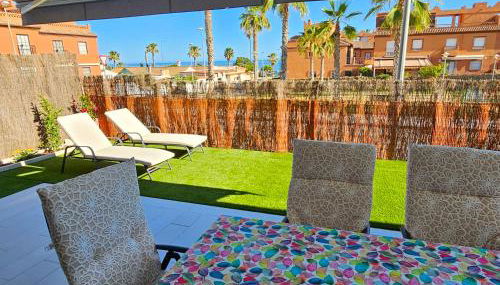 Terrace Mares de Benajarafe - Photo 1, Garden, sunbed, Garden view