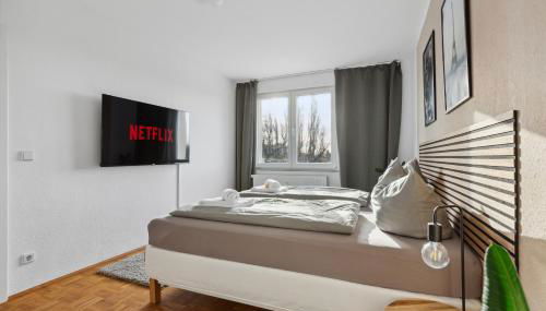 Larooms Merseburg - Apartment NP61 - 2 Zimmer - 4 Betten - Waschmaschine - Parkplatz - Balkon - Foto 2