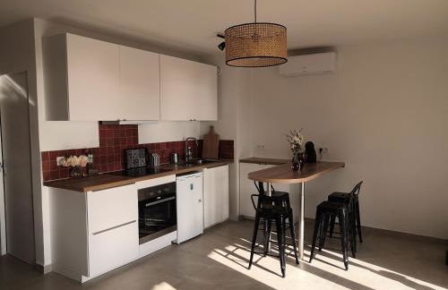 Appartement cosy vue mer à 50 m de la plage - refait à neuf et climatisé - Foto 26