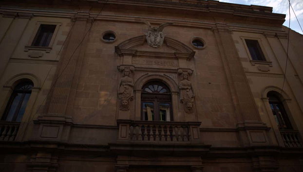 Dettagli del portale sulla facciata del Colegio Boyacá di Tunja