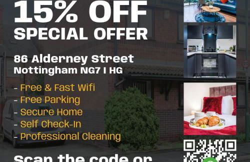 Great Location 2 Bedroom House in Nottingham, Private Garden, Fast Wi-Fi and Free Parking - Photo 4