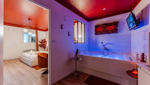 L'Écrin Rouge Escapade Romantique et Balnéo Privé - Foto 5