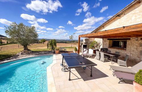 Casa Guillarmou - Évasion Enchantée avec Piscine Chauffée, Spa & Clim - Vue Exceptionnelle - Foto 3