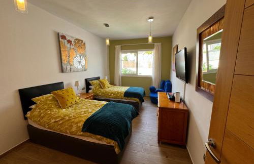 VILLA BLOSSOM in the beautiful area of Puerto Santiago Tenerife with 5 bedrooms for up to 10 guests private swimming pool and many other activities to entertain the family Secure parking for 2 cars and disabled access throughout - Foto 61