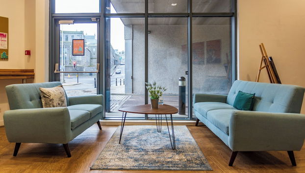 Zona de estar del vestíbulo