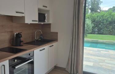 Rez de villa avec piscine privée, wifi, jardin clôturé - Foto 7