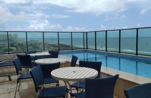 Apartamento com 2 suítes, varanda, vista mar, infraestrutura - Foto 39